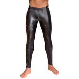 NEK Narrow Matte Look Trousers with Zips 2140314 Black XL