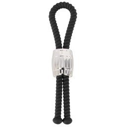 Rebel Heavy Rope Cock Strap Black