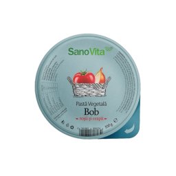 PASTA VEGETALA DIN BOB CU ROSII SI CEAPA,100gr Sano Vita