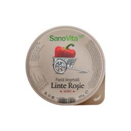 PASTA VEGETALA DIN LINTE ROSIE SI ARDEI,100gr Sano Vita