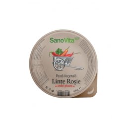 PASTA VEGETALA DIN LINTE ROSIE SI ARDEI PICANT,100gr Sano Vita