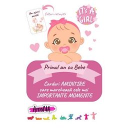 Primul an cu bebe. 20 carduri amintire: It's a Girl