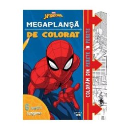 Megaplansa de colorat. 6 metri. Disney Marvel. Spider-man