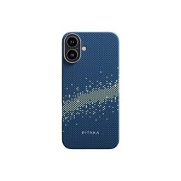 Husa Husa Pitaka StarPeak Tactile Woven, Aramida, pentru iPhone 16, MagSafe, Milky Way Galaxy
