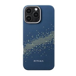 Husa Husa Pitaka MagEZ 5 Starpeak, Aramida, pentru iPhone 16 Pro, MagSafe, Milky Way Galaxy