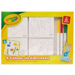 Crayola: Pânză de pictat cu markere, 12 x 12 cm - 4 buc