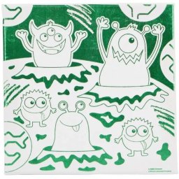 Crayola: Pânză de pictat cu model monștrii - 20 x 20 cm