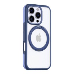 Husa Torras phone case Pstand for iPhone 16 Pro (navy blue)