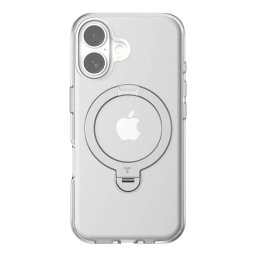 Husa Torras Ostand Spin - Husă telefon - compatibil cu Apple iPhone 16 Plus - Kickstand / Suport - culoare Transparent