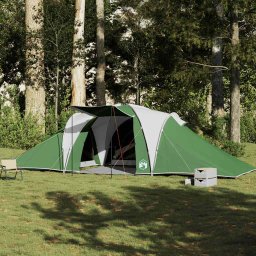 Cort de camping cupola pentru 6 persoane, verde, impermeabil GartenMobel Dekor