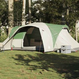 Cort de camping cupola pentru 6 persoane, verde, impermeabil GartenMobel Dekor