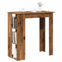 Masa bar cu rafturi, lemn vechi, 102x50x103,5 cm lemn prelucrat GartenMobel Dekor