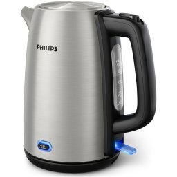 Fierbator Philips solar 2000W, 1.7l, capac cu arc, mentine la cald, Inox