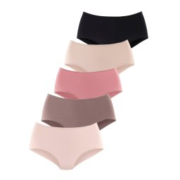 LASCANA Slip culoarea pielii / maro / negru