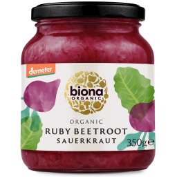 Varza murata cu sfecla rosie bio 350g Biona