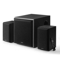 BOXE EDIFIER 2.1- RMS: 110W2 x 20W- 1 x 70W)- bluetooth- telecomanda wireless- volum- bass- treble- optical- coaxial- black- M60