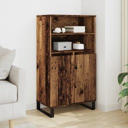 Dulap înalt, lemn vechi, 60x36x110 cm, lemn prelucrat GartenMobel Dekor