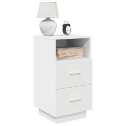 Noptiera cu 2 sertare alb 36x36x68 cm GartenMobel Dekor