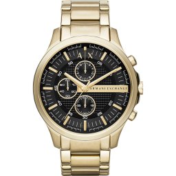 ARMANI EXCHANGE Ceas analogic auriu / negru