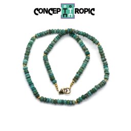 Colier din Turcoaz African Disc Fatetat 2-3 x 4 mm - Accesorii GF