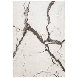 Covor Premium Model DYWAN STATUARIO IVORY, Crem, Maro, Marime 200 x 300 cm, Tesatura Plata, Poliester, Bumbac, Antiderapant, Antialergic, Living, Dormitor, Sufragerie, Birou