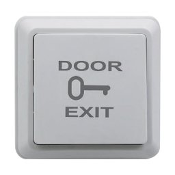 Buton de iesire din plastic, montaj aparent (PICTOGRAMA + TEXT) CSB-69G-LED