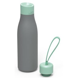 Termos cu 2 capace, 0.5L, Otel, Gri/Verde