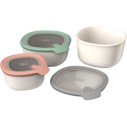 Set caserole, 3 piese, 0.9L, 1.65L, 2L, Polipropilena, Multicolor