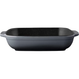 Vas patrat mare de copt, 2L, Ceramica, Gri