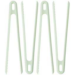 Set de clesti pentru gratar, 4 piese, Nailon, Verde