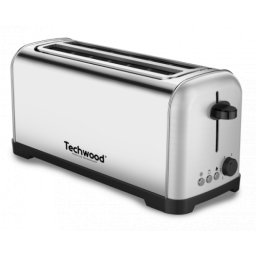 Prajitor de paine cu sloturi lungi Techwood TGPI-4028, inox, 1400W