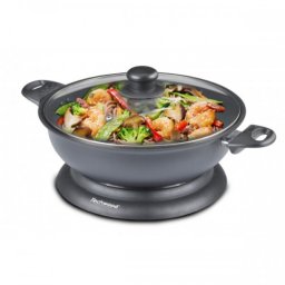 Wok electric Techwood TWF-306, 3.6L, 1400W, bol detasabil Ø32x8
