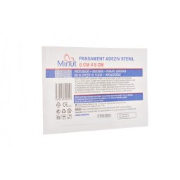 Pansament adeziv steril Minut 6 cm x 8 cm
