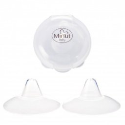 Protectii silicon Minut Baby pentru mamelon, 2 buc cutie