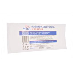 Pansament adeziv steril Minut 10 cm x 25 cm