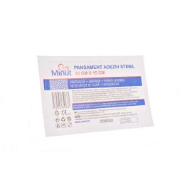 Pansament adeziv steril Minut 10 cm x 15 cm