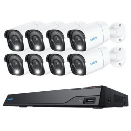 Sistem supraveghere exterior IP Reolink NVS16-8MB8