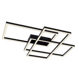 Plafoniera Rida MOD015CL-L80B, 80W LED, 3000 K, L:78 cm, neagră