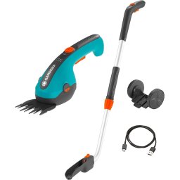 Cordless Grass Shears ClassicCut Li Set 3.6V Li-Ion battery 2.5Ah with telescopic handle and wheels Turcoaz/Negru