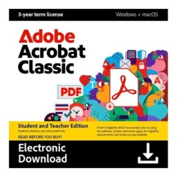 Licență Adobe Acrobat Pro 2024 studenți și profesori – licență (3 ani)