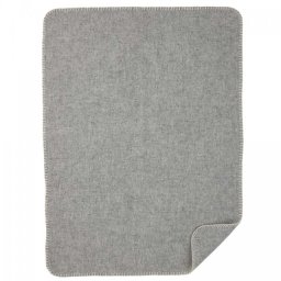 Patura bebelusi Klippan lână - Soft wool grey (65x90 cm)