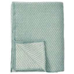 Patura copii Klippan lână - Velvet duck egg blue (90x130 cm)