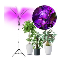 Lampadar LED dimabil pentru creșterea plantelor VITARO 4xLED/7,5W/230V negru