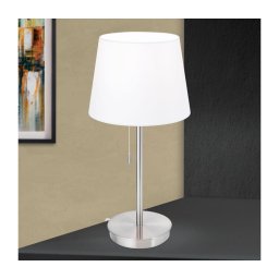 Lampă de masă cu port USB Orion LA 4-1205/1 LUDWIG 1xE27/40W/230V alb/crom