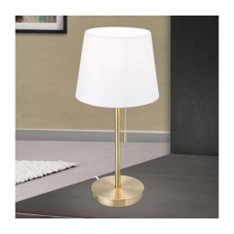 Lampă de masă cu port USB Orion LA 4-1205/1 LUDWIG 1xE27/40W/230V alb/auriu