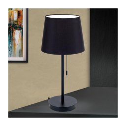 Lampă de masă cu port USB Orion LA 4-1205/1 LUDWIG 1xE27/40W/230V negru