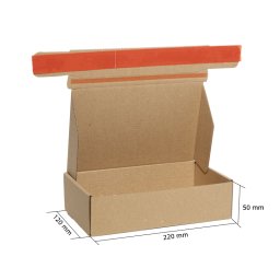 Cutii de carton cu autoformare si banda dublu adeziva Autobox 220x120x50