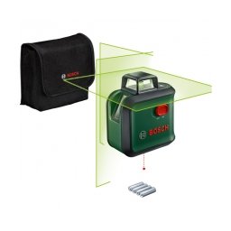 Bosch - AdvancedLevel 360 - Nivela laser cu linii, 24 m, +/-0.4 mm/m, 2 linii laser, fascicul verde, geanta textila