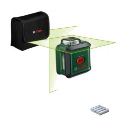 Bosch - UniversalLevel 360 - Nivela laser cu linii, 24 m, +/-0.4 mm/m, 2 linii laser, fascicul verde, proiectie 360 grade, geanta textila