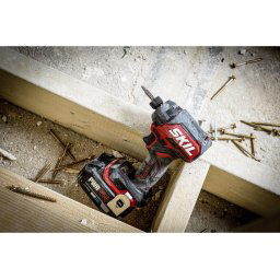 SKIL 3225 JA surubelnita cu impact cu acumulator Compact Brushless, cuplu 250 nm, set 6 biti + geanta de transport, doar corpul